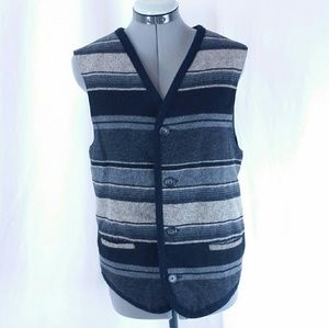 GAP Vintage Men's Small Wool Vest Button 1990s